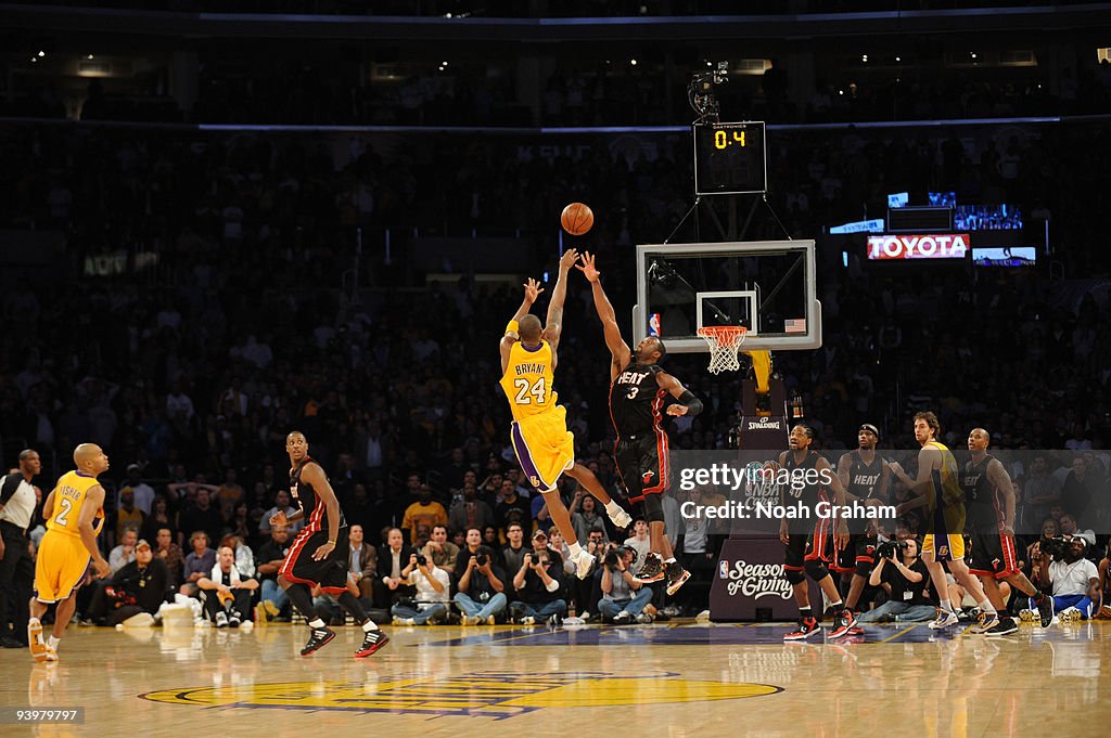 Miami Heat v Los Angeles Lakers