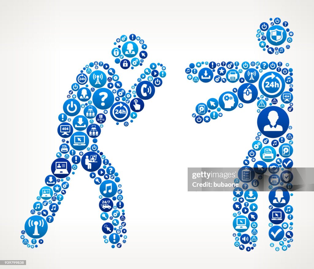 Fighting Computer Tech Support High-Res Vector Graphic - Getty Images