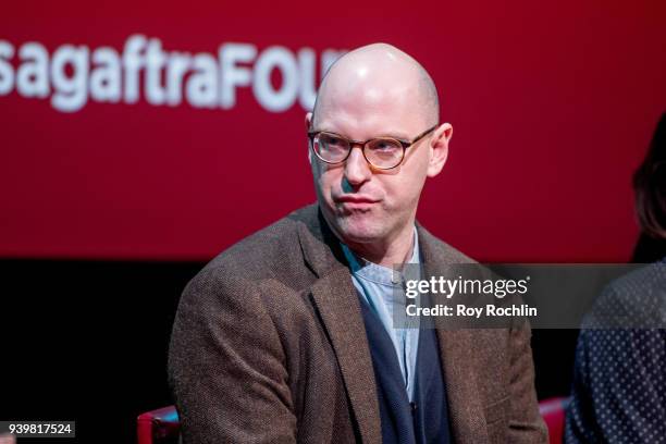 Russell Harbaugh discusses "Love After Love" durig SAG-AFTRA Foundation conversations at The Robin Williams Center on March 29, 2018 in New York City.