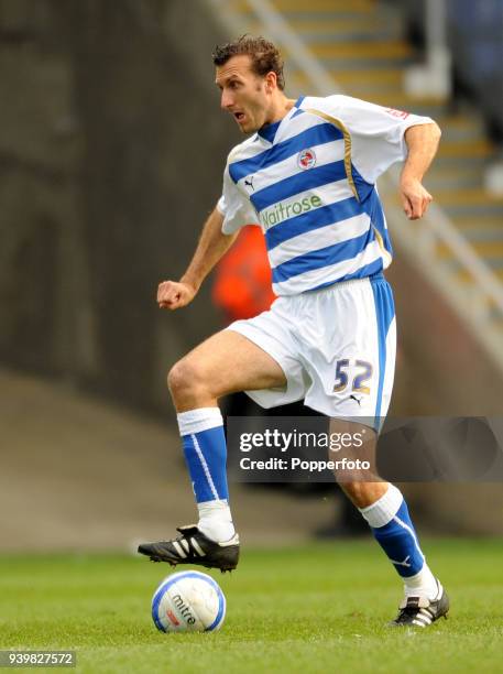 Glenn Little of Reading in action during a championship match between Reading and Barnsley at the Madejski Stadium in Reading on April 18, 2009.