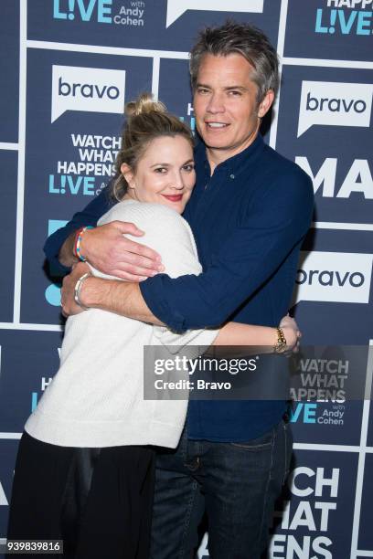 Pictured : Drew Barrymore and Timothy Olyphant --