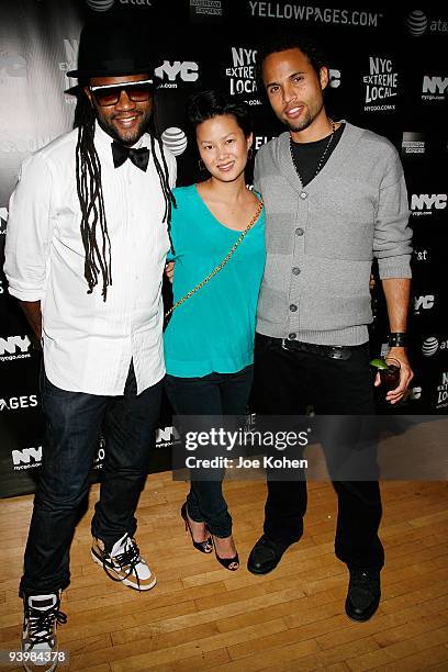 Team Epiphany Managing partner / Creative Director Coltrane Curtis, Lisa Chu of Team Epiphany and TV personality and VJ Quddus attend the NYC Extreme...