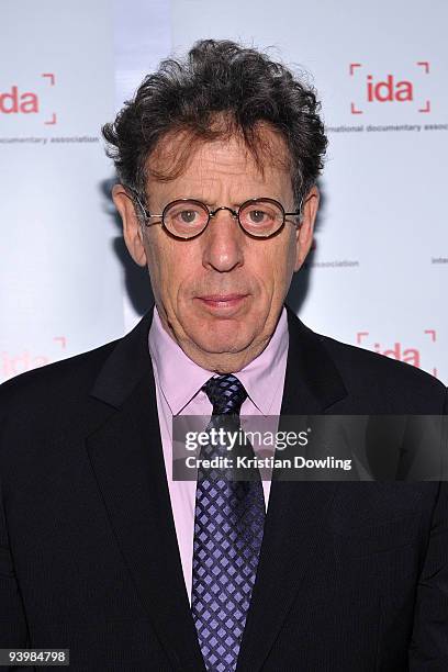 Philip Glass attends the International Documentary Association's 25th Annual Awards Ceremony on December 4, 2009 in Los Angeles, California.