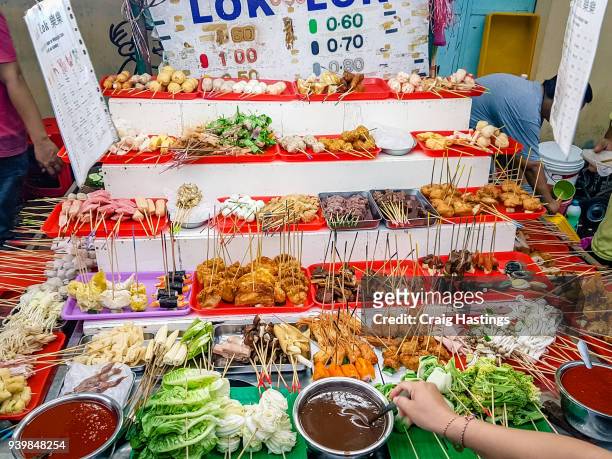 penang street food - penang state stock pictures, royalty-free photos & images