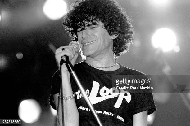 Dan McCafferty of Nazareth performing at the Aragon Ballroom In Chicago, Illinois, November 13, 1981.
