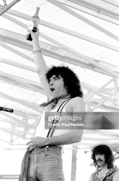 Dan McCafferty of Nazareth performing at the Rockford Speedway in Rockford, Illinois, May 28, 1979.