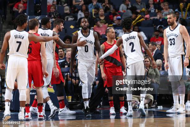 JaMychal Green of the Memphis Grizzlies during the game against the Portland Trail Blazers on March 28, 2018 at FedExForum in Memphis, Tennessee....