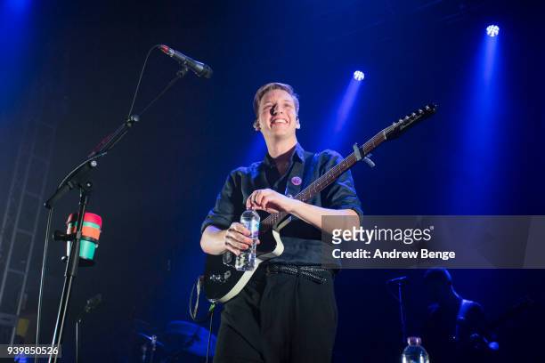 George Ezra performs at O2 Academy Leeds on March 29, 2018 in Leeds, England.