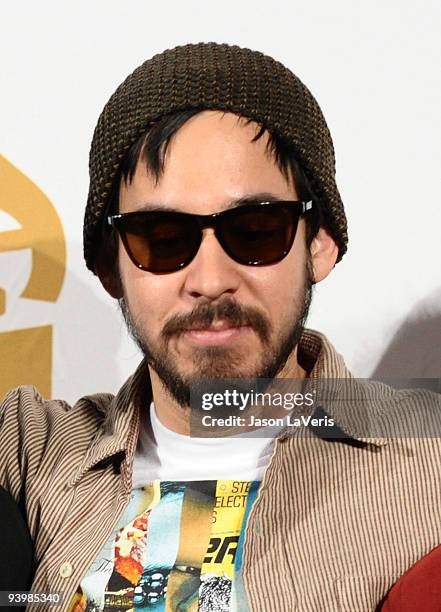 Mike Shinoda of Linkin Park attends the Grammy nominations concert at Club Nokia on December 2, 2009 in Los Angeles, California.