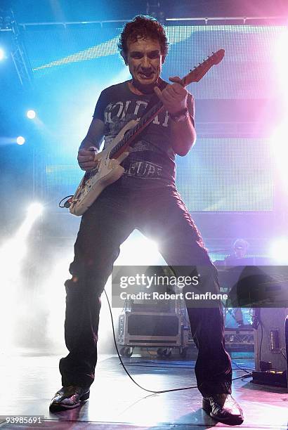 Ian Moss of Cold Chisel performs during a Cold Chisel concert at ANZ Stadium on December 5, 2009 in Sydney, Australia.