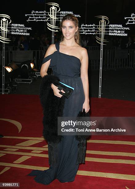 Vahina Giocante attends the John Rabe premiere at the 9th Marrakesh Film Festival at the Palais des Congres on December 4, 2009 in Marrakech, Morocco.