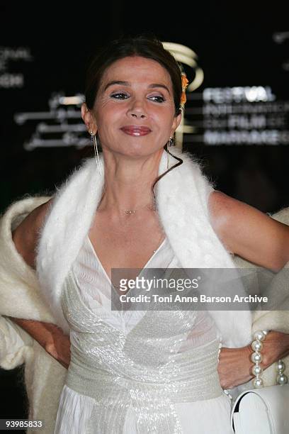 Victoria Abril attends the John Rabe premiere at the 9th Marrakesh Film Festival at the Palais des Congres on December 4, 2009 in Marrakech, Morocco.