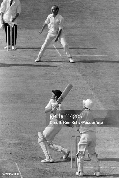 Rick McCosker batting for Australia during his innings of 127 runs in the 4th Test match between England and Australia at The Oval, London, 28th...