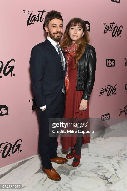 Jorma Taccone and Marielle Heller attend TBS' The Last O.G. Premiere at The William Vale on March 29, 2018 in New York City. 27038_012