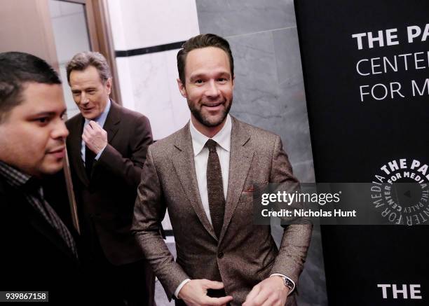 Chris Diamantopoulos attends The Paley Center For Media Presents: "A Conversation With Bryan Cranston" at The Paley Center for Media on March 29,...