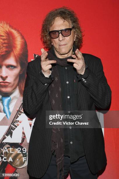 Photographer Mick Rock attends his exhibition StarMan at Foto Museo Cuatro Caminos on March 28, 2018 in Mexico City, Mexico.