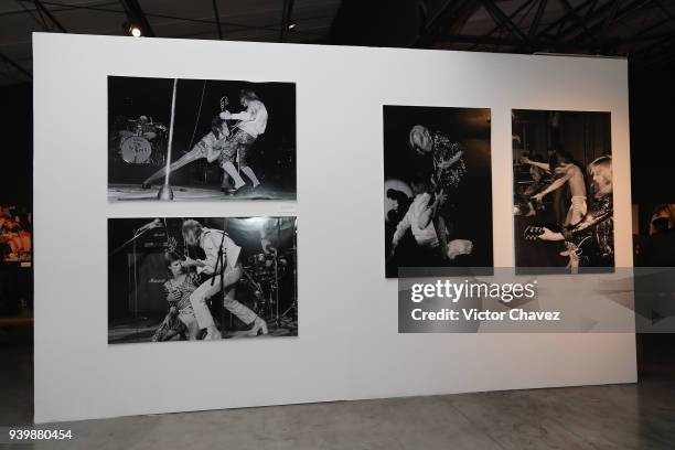 General view of atmosphere during Mick Rock exhibition StarMan at Foto Museo Cuatro Caminos on March 28, 2018 in Mexico City, Mexico.