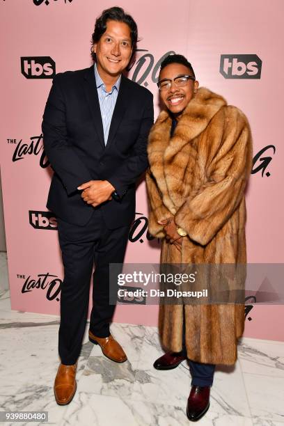 Producer Robert Enriquez and Allen Maldonado attend "The Last O.G." New York Premiere at The William Vale on March 29, 2018 in New York City.