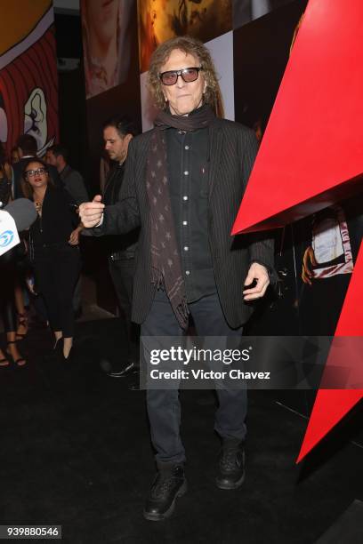 Photographer Mick Rock attends his exhibition StarMan at Foto Museo Cuatro Caminos on March 28, 2018 in Mexico City, Mexico.