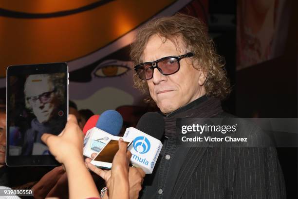 Photographer Mick Rock attends his exhibition StarMan at Foto Museo Cuatro Caminos on March 28, 2018 in Mexico City, Mexico.