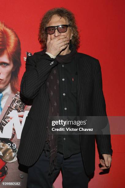 Photographer Mick Rock attends his exhibition StarMan at Foto Museo Cuatro Caminos on March 28, 2018 in Mexico City, Mexico.