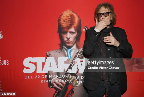 Photographer Mick Rock attends his exhibition StarMan at Foto Museo Cuatro Caminos on March 28, 2018 in Mexico City, Mexico.