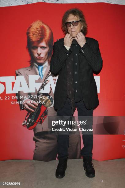 Photographer Mick Rock attends his exhibition StarMan at Foto Museo Cuatro Caminos on March 28, 2018 in Mexico City, Mexico.