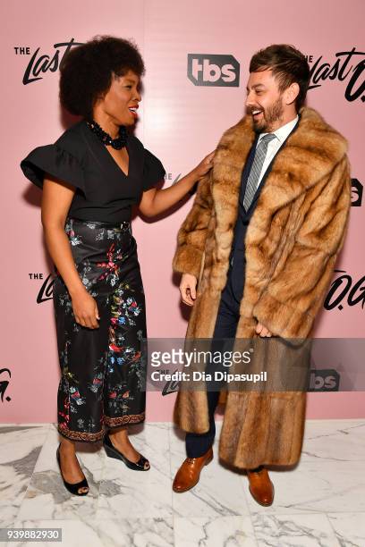 Amber Ruffin and Jorma Taccone attend "The Last O.G." New York Premiere at The William Vale on March 29, 2018 in New York City.