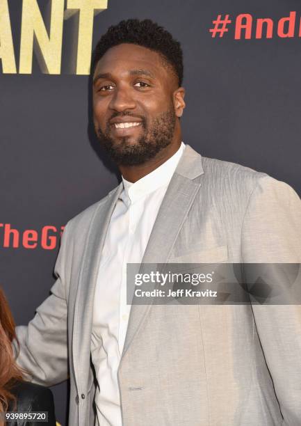 Roy Hibbert attends the Los Angeles Premiere of Andre The Giant from HBO Documentaries on March 29, 2018 in Los Angeles, California.