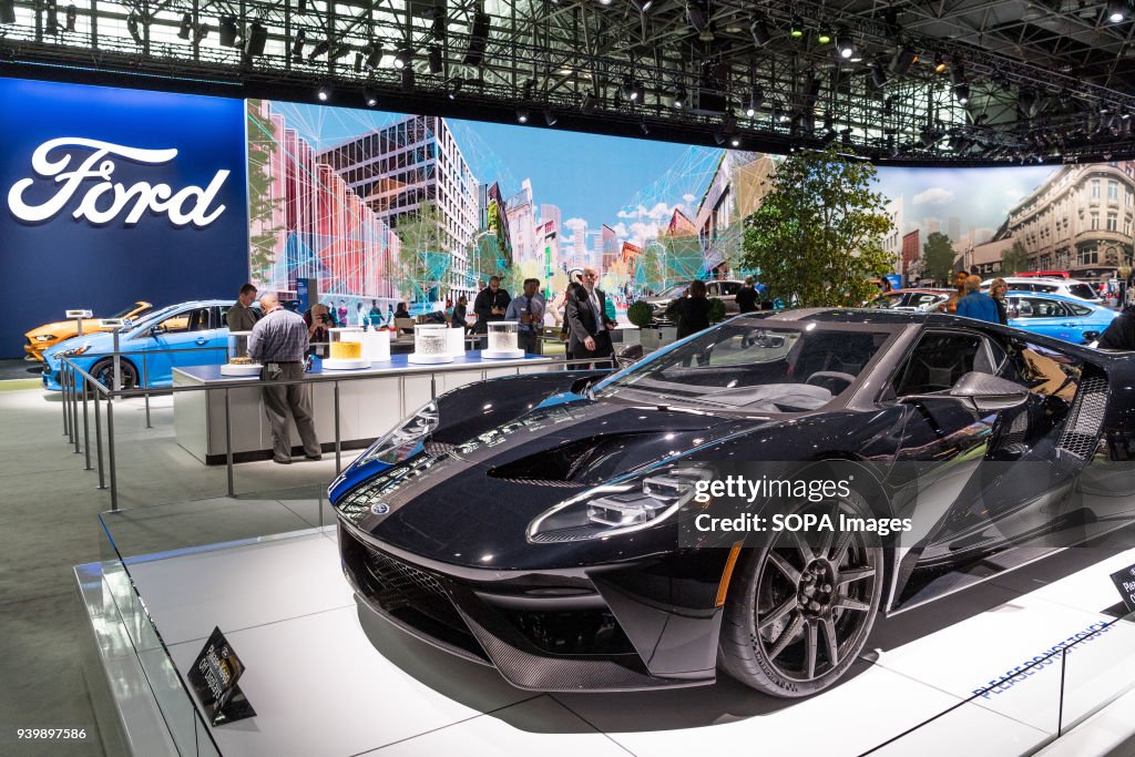 The Ford GT at the New York International Auto Show in New...