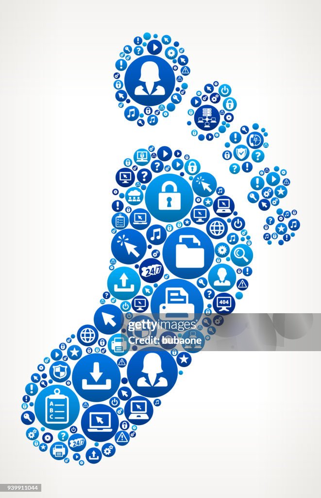 Footprint Computer Tech Support High-Res Vector Graphic - Getty Images