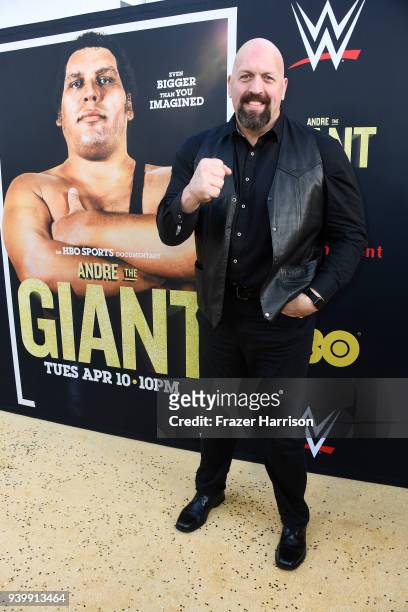 Paul Donald Wight II aka Big Show attends the Premiere Of HBO's "Andre The Giant" at The Cinerama Dome on March 29, 2018 in Los Angeles, California.