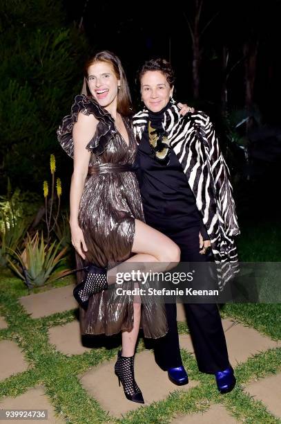 Lake Bell and Lisa Eisner attend a private dinner to celebrate the One Year Anniversary of Beboe hosted by Lake Bell, Lisa Eisner, Assia Grazioli,...