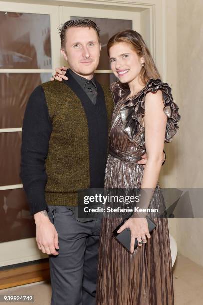 Scott Campbell and Lake Bell attend a private dinner to celebrate the One Year Anniversary of Beboe hosted by Lake Bell, Lisa Eisner, Assia Grazioli,...