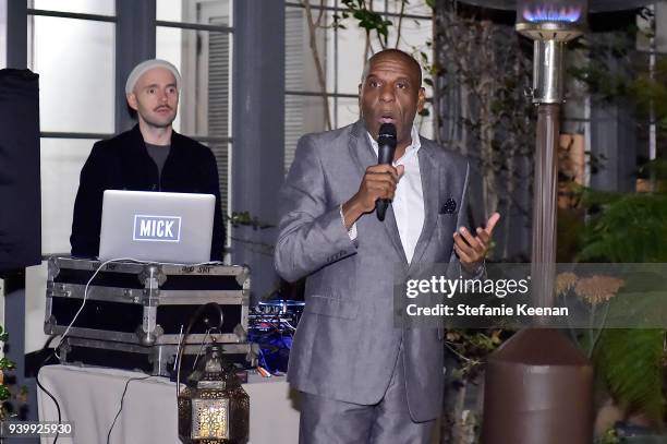 Steve Bradford attends a private dinner to celebrate the One Year Anniversary of Beboe hosted by Lake Bell, Lisa Eisner, Assia Grazioli, and David...