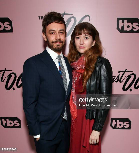 Jorma Taccone and Marielle Heller attend The Premiere Of "The Last O.G." at The William Vale on March 29, 2018 in New York City.