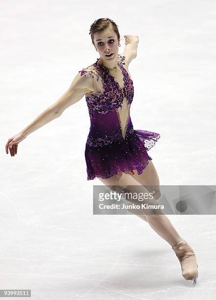 Ashley Wagner of the USA competes in the Ladies Free Skating on the day three of ISU Grand Prix of Figure Skating Final at Yoyogi National Gymnasium...