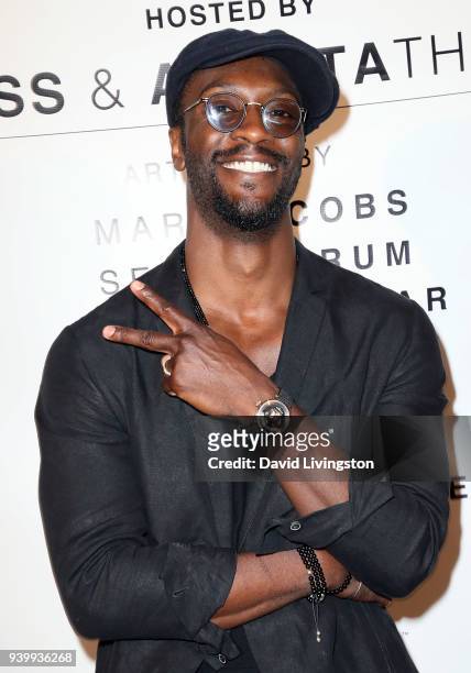 Actor/artist Aldis Hodge attends Art with a Cause hosted by Shaun Ross & Aureta benefiting the Freedom United Foundation for the victims of human...