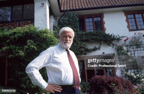 Chelsea owner and chairman Ken Bates at home, circa 1992.