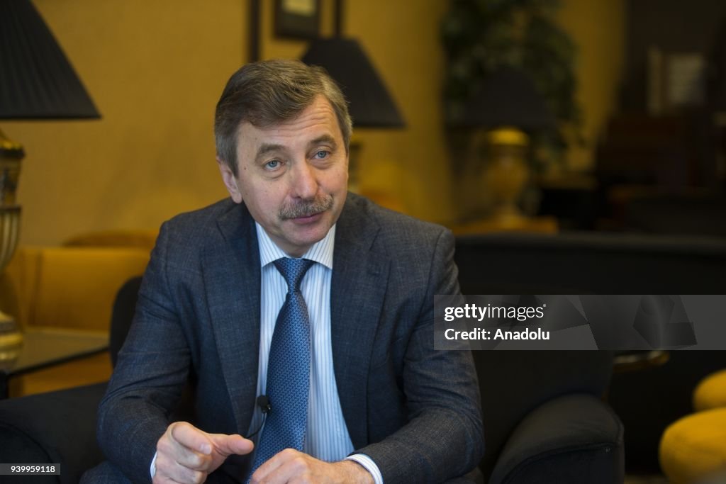 Russian cosmonaut Aleksandr Ivanovich Lazutkin...