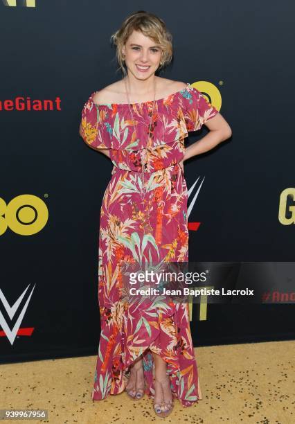 Laura Slade Wiggins attends the HBO World Premiere of 'Andre The Giant' on March 29, 2018 in Hollywood, California.
