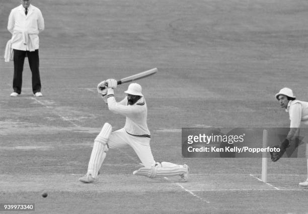 West Indies captain Clive Lloyd batting during his innings of 56 in the 2nd Test match between England and West indies at Lord's Cricket Ground,...