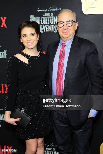 Chloe Sonnenfeld and Barry Sonnenfeld attends A Series Of Unfortunate Events" Season 2 Premiere at Metrograph on March 29, 2018 in New York City.