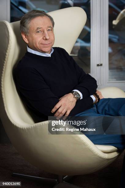 President of the Federation Internationale de l'Automobile Jean Todt is photographed for InStyle Magazine on November 2012, in Paris, France.