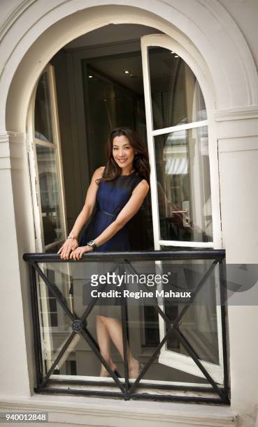 Actress Michelle Yeoh is photographed for InStyle Magazine on November 2012, in Paris, France.