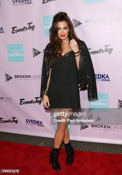 Actress Jillian Murray attends the grand opening of the Museum Of Selfies on March 29, 2018 in Glendale, California.