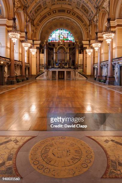 concert hall inside st georges hall in liverpool - doric arches stock pictures, royalty-free photos & images