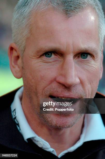 West Ham United manager Alan Pardew during the Barclays Premiership match between West Ham United and Sheffield United at Upton Park in London on...