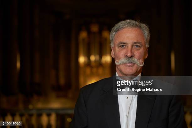Chief Executive Officer of the Formula One Group Chase Carey is photographed for Paris Match on December 2017 in Paris, France.