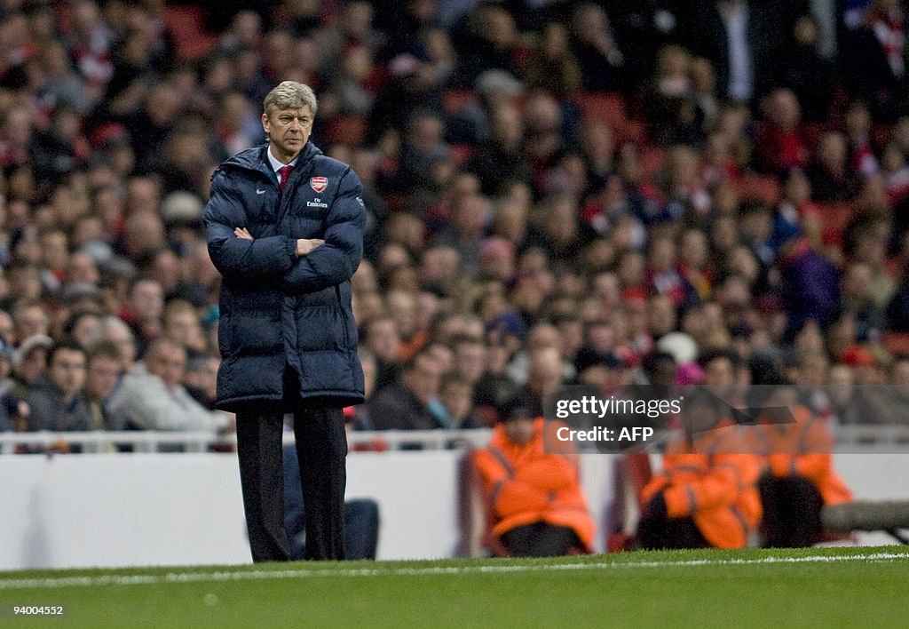 Arsenal's French manager Arsene Wenger w